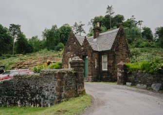 General view from NE showing gate posts