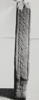 View of side of cross-shaft from Kilchousland Church, Campbeltown.