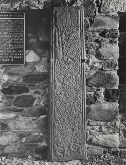Kilberry, late medieval grave-slab.
General view of grave-slab.