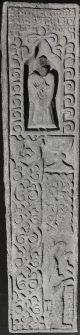 West Highland graveslab, WH Pl.18A, Vicar Bricius Macillcoachen, from Kilkivan, Old Parish Church.