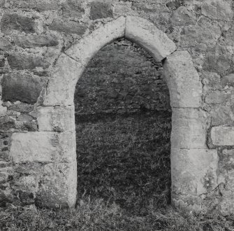 Argyll, Kilkivan Chapel.
View of door in North wall.