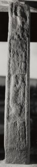 Kilberry, carved-stone shelter.
View of cross-shaft.