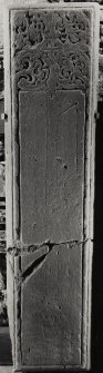 Keills Old Parish Church, interior, West Highland slab.
General view of West Highland slab.

