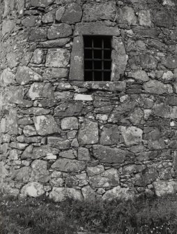 Kilmartin, Kilmartin Castle.
View of water inlet on exterior of North wall.