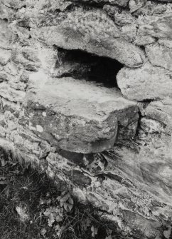 Kilmartin, Kilmartin Castle.
View of window on South-West tower from South.