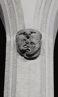 Kilmartin, Kilmartin Parish Church, interior.
View of carved head-stop.