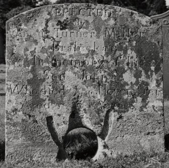 Killevin Burial-ground.
Turner head-stone former mill stone.