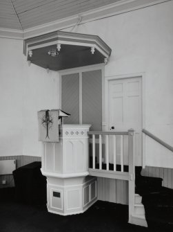 Kilmorich Parish Church.
Interior view of pulpit.