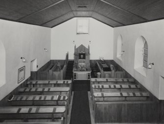 Mull, Bunessan, Parish Church, interior.
General view from North-East.