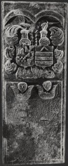 Mull, Bunessan, Old Parish Church.
Detail of table-tomb of Isobel Cameron.