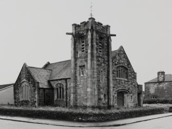 Lochgilphead, Bishopston Road, West Church.
General view from North.