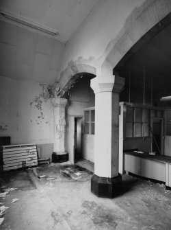 Lochgilphead, Bishopston Road, West Church, interior.
View showing section of arcade.