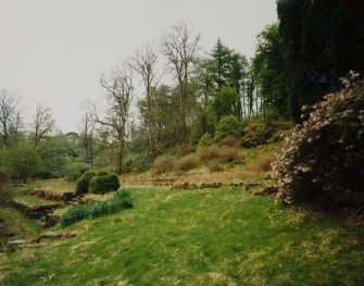 Mull, Pennyghael House.
View of gardens from West.