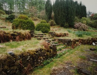 Mull, Pennyghael House.
View of gardens from North-East.