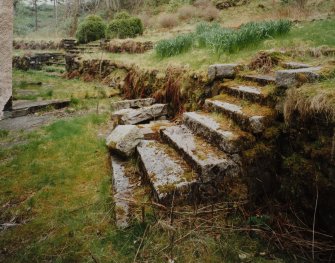 Mull, Pennyghael House.
View of gardens from North-West.