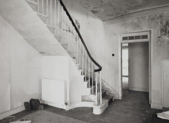 Mull, Pennyghael House, interior.
View of staircase hall from North.