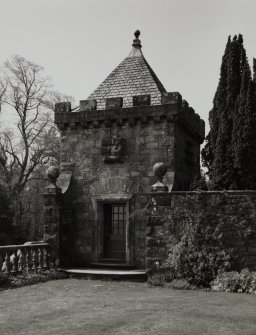 Mull, Torosay Castle.
View of South garden pavilion from North.