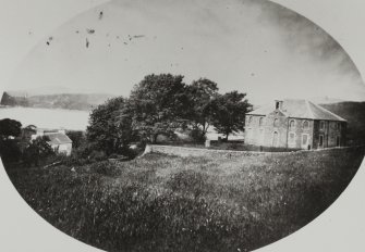 North Knapdale Church and Manse.
Modern copy of historic photograph showing distant view showing both church and manse.