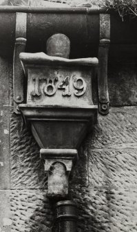 Argyll, Poltalloch House.
Detail of rainwater head. (1849).
