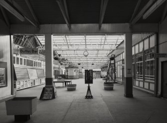 Oban, Railway Station, interior.
General view from North-East.