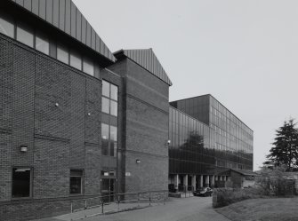 View of new school buildings from South East