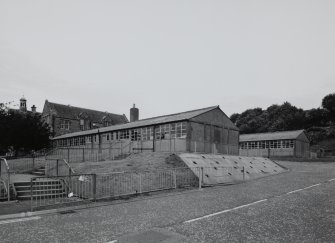 View of prefabricated annexe from South