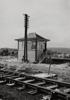 General view of signal-box at West end of South platform.