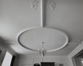 Interior.
Reception room. Detail of ceiling.