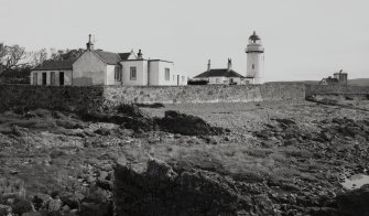 General view of lighthouse compound and foghorn house from South-East.