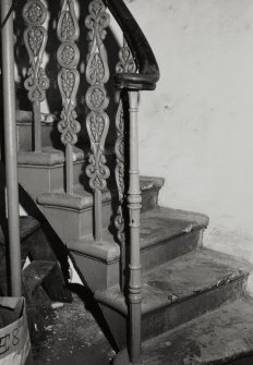 Detail of stair and balustrade.