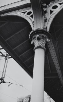 Detail of column capital and canopy.