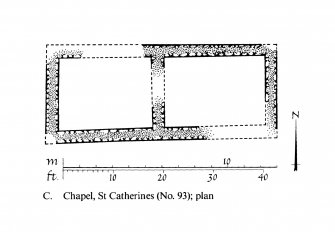 Publication drawing. St Catherines Chapel, plan. 