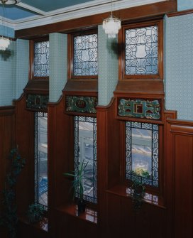 Interior
Detail of windows, stair hall.