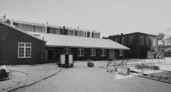 View of canteen and laboratory from South.