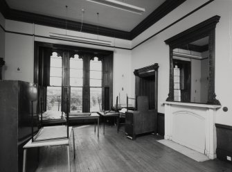 Carstairs House, interior.
View of South central room, ground floor.
