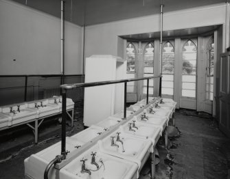 Carstairs House, interior.
View of wash-room on first floor.