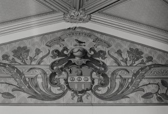 Carstairs House, interior.
Detail of wall decoration in North lobby, ground floor.