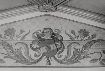 Carstairs House, interior.
Detail of wall decoration in North lobby, ground floor.