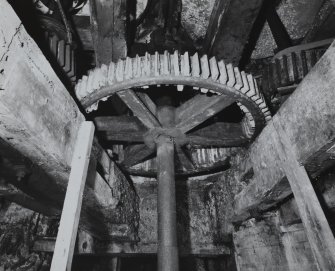 Interior.
Detail of spur wheel on ground floor.