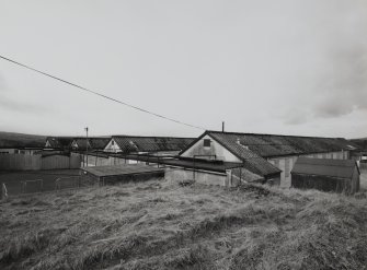 View from South-East of wards located behind main hospital.