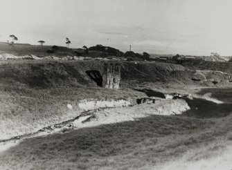 Engine house and recently demolished Quality Row from NW