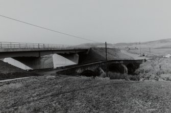 View from East, showing Clyde's Bridge and road bridge.
