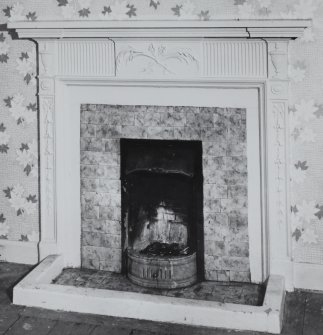 Interior - detail of chimney-piece in First floor South West apartment