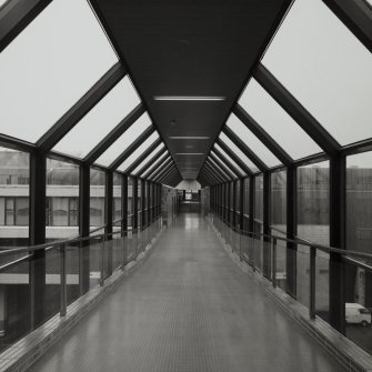 Interior.
View of North covered walkway over dual carriageway.