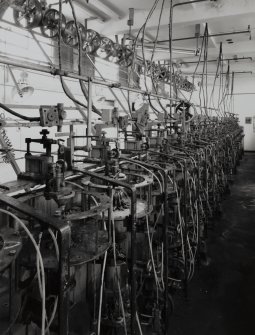 Interior.
View of safety fuse spinning machine.