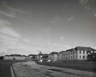 General view of entire range of office buildings from S
Photosurvey 1 June 1995