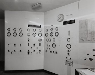 Interior view in building No. AY37, showing Notroglycerine plant control panel (second panel to right removed)