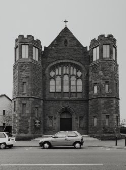 View of front elevation from ESE.