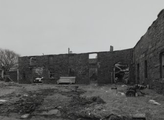 View of E side of courtyard from W