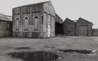 Detailed view from SW of former engine house/ power station, photographed 23 April 1992